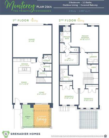 $574,749 - 3Br/3Ba -  for Sale in Chelsea Green At The Tribute, The Colony